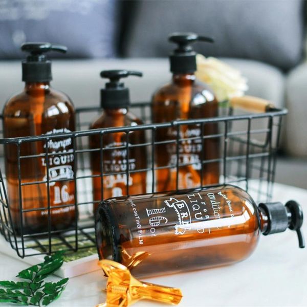 

simple noble elegant lotion sub-bottled large capacity durable environmental shampoo shower empty bottle portable soap liquid dispenser