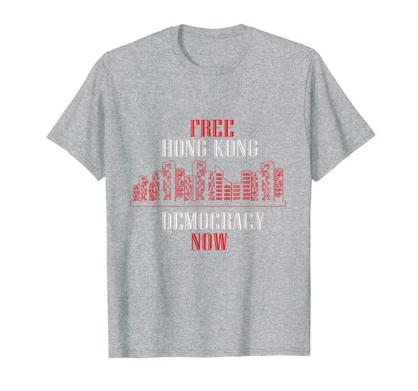 

hong kong democracy now tee umbrella revolution t-shirt, White;black