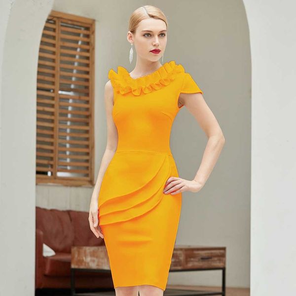 

swag attacked dressed a frilly orange woman bodycon club with no sleeves celebrity cocktail party bandage dress, Black;gray