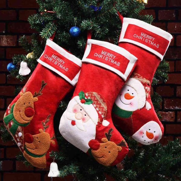 

christmas decorations candy bag old man snowman stockings pendant