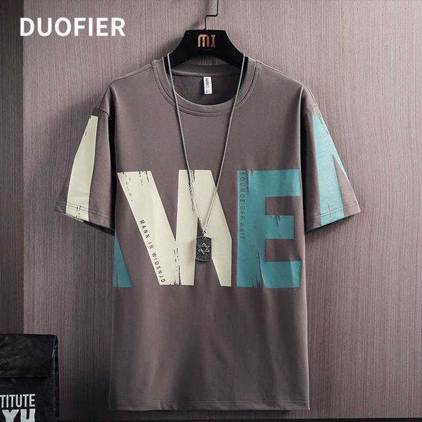 

summer men's t shirt fashion pullover t-shirt short sleeve clothes casual cotton tees male streetwear hip-hop 4xl 210603, White;black