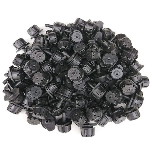 

watering equipments 300pcs adjustable irrigation dripper 1/4 inch mini drip nozzle for flower bed, lawn