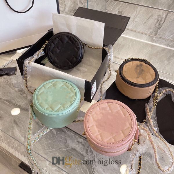 

15*15cm lambskin round shoulder bag lady lovely clutch big brand luxury women handbag genuine leather sweet mini purse evening bags designer