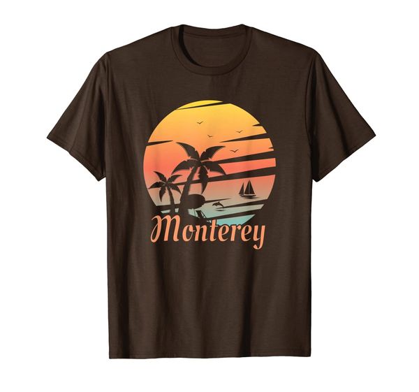 

monterey beach shirt california family vacation t-shirt, White;black