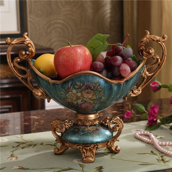 

luxury european resin fruit plate american retro living room coffee table decoration decor home furnishing wedding gift decorative flowers &