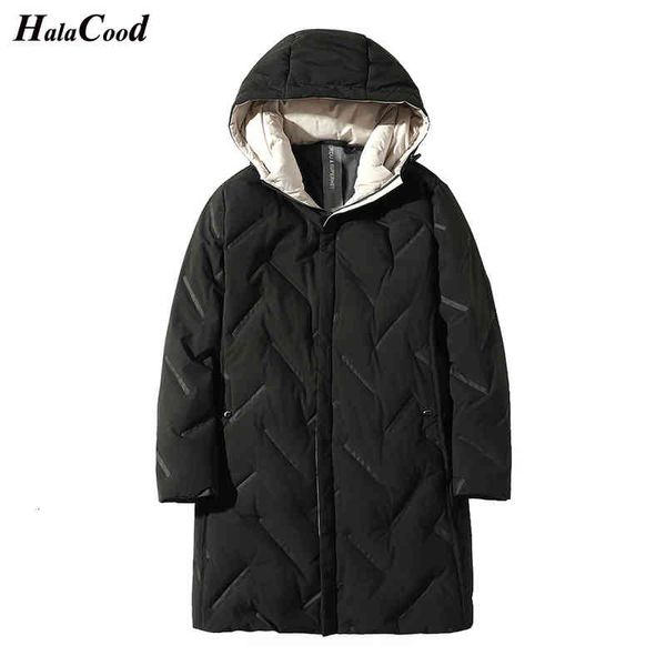 

fashion down brand quality male jacket men duck long coat windproof warm big size autumn winter outwear, Black
