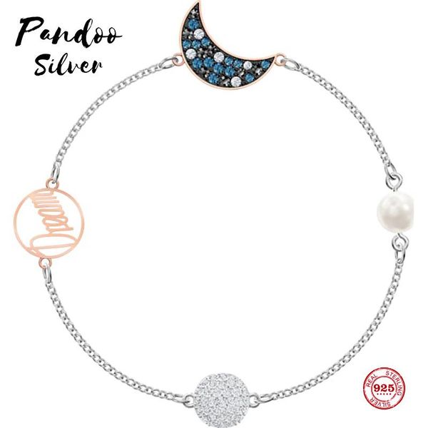 

fashion charm original copy, invisible magnetic buckle mysterious moon bracelet female luxury jewelry gifts, Golden;silver