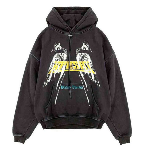 

high street brand y2k vintage hoodies men sweater women clothing men's shirts jujutsu kaisen hooded sweatshirts, Black