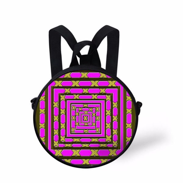 

noisydesigns colorful retro vortex bags for baby boys little kids dolphin satchel round design bookbag pre child schoolbags school