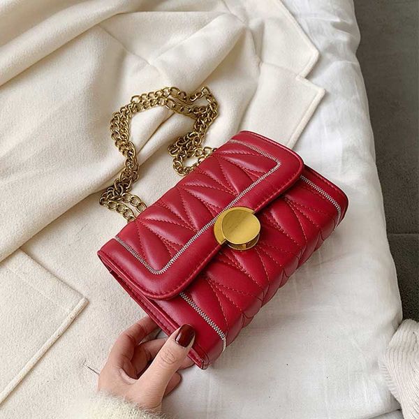 

fashion women crossbody handbag pu leather bag samll chain oblique shoulder bag designer lady handbag purse