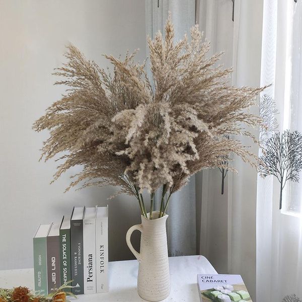 

pampas grass natural dried flowers home decor wedding indie living room decoration artificial flower plant for party festival decorative & w