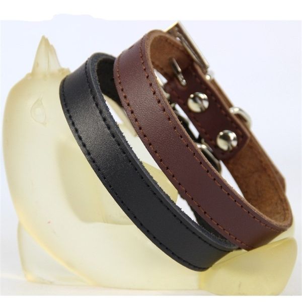 

adjustable pu leather dog collars with metal buckle pet chaplet breathable soft puppy necklet colorful durable 9 6cl4 y