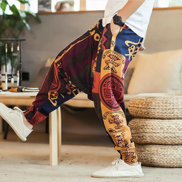 

autumn cotton pockets harem women pants hip hop joggers gypsy hippie drop crotch mens man sweatpants streetwear m 3xl, Black