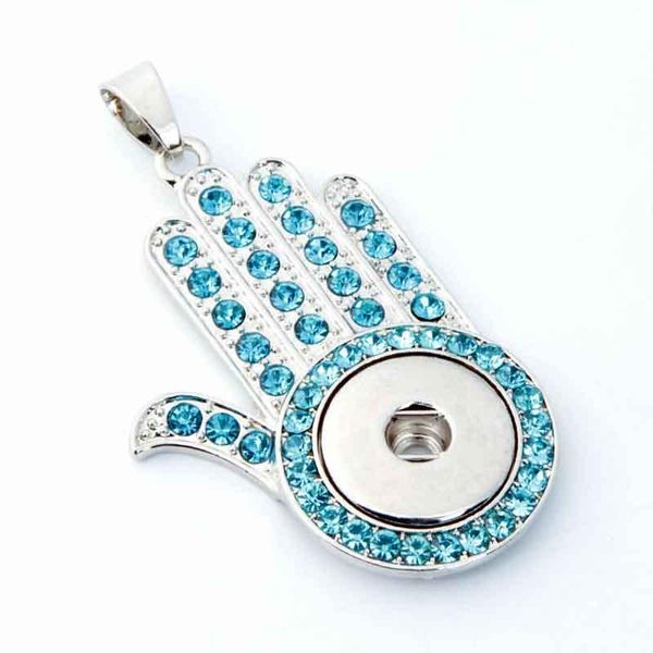 

pendant necklaces fatima retro 211 vintage sweater chain ginger snap button jewelry necklace charm for women fit 18mm, Silver