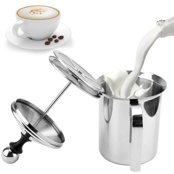 

milk foam mesh coffee foam manual milk frother dual mesh creamer stainless steel kitchen tool