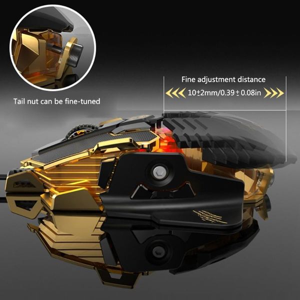 

gear dpi adjustable wired programmable mechanical mouse rgb gaming d08b mice