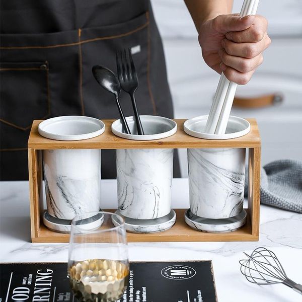 

storage bottles & jars marble pattern ceramic chopstick holderjar containers kitchen organizer and container