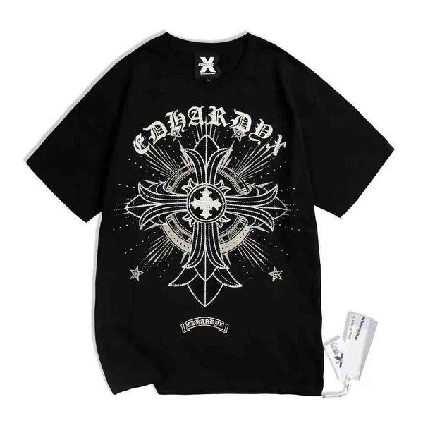 

db3ed hardy x drill cross totem casual round neck t-shirt s12fdm102316, White;black