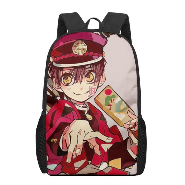 

school bags toilet-bound hanako-kun 3d printing schoolbags for girls boys children kids book bag junior primary student bookbags
