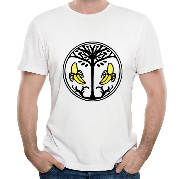 

gift banana crew neck funky tee-shirts comfortable summer loose tees special men's tee-shirt drop t-shirts, White;black