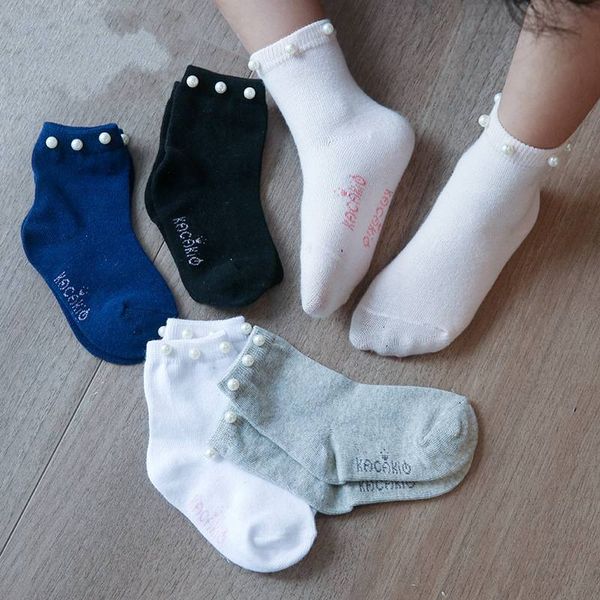 Prenses Kızlar Çorap Toddler Bebek Inci Tasarım Ayak Bileği Çorap Çocuk Kat Çorap Bebek Yenidoğan Calcetines de Bebe 122 B3