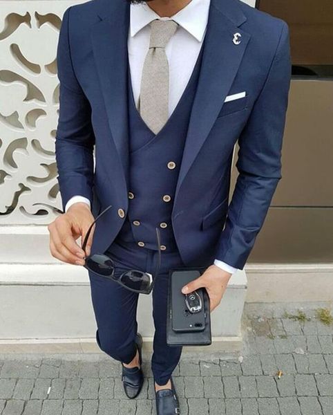 

vintage men suits classic suit navy champagne grey smoking masculino banquet wedding prom suit(blazer+vest+pants) men's & blazers, White;black