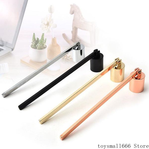

stainless steel candle flame snuffer wick trimmer tool multi colour put out fire on bell easy to use