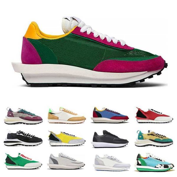 

running shoes sneakers sports shoes pine green dynamic yellow paris womens mens outdoor comfortable women men ldv ld waffl