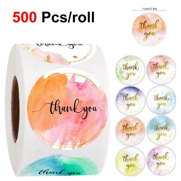 

gift wrap 1 inch round thank you stickers for envelope seal labels packaging decor birthday party scrapbooking stationery sticker