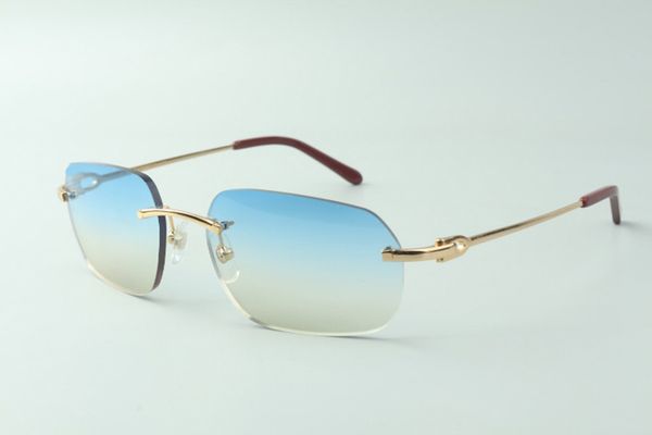 

direct sales designer sunglasses 3524024, metal wires temples glasses, size: 18-140 mm, White;black