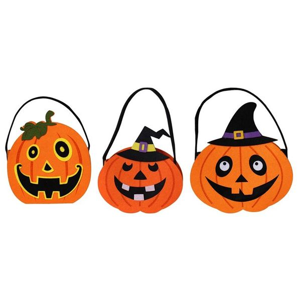 

gift wrap halloween portable pumpkin bag non-woven kindergarten children sugar