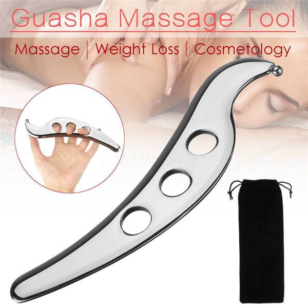 

gua sha tool stainless steel manual scraping massager physical therapy skin care tool for myofascial release tissue mobilization