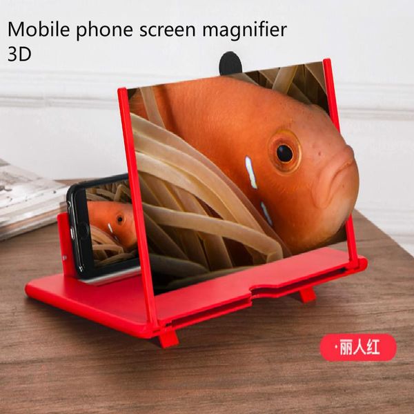 

inch eye radiation protection mobile phone screen 3d pull-out movie game hd large folding lazy holder cell mounts & holders