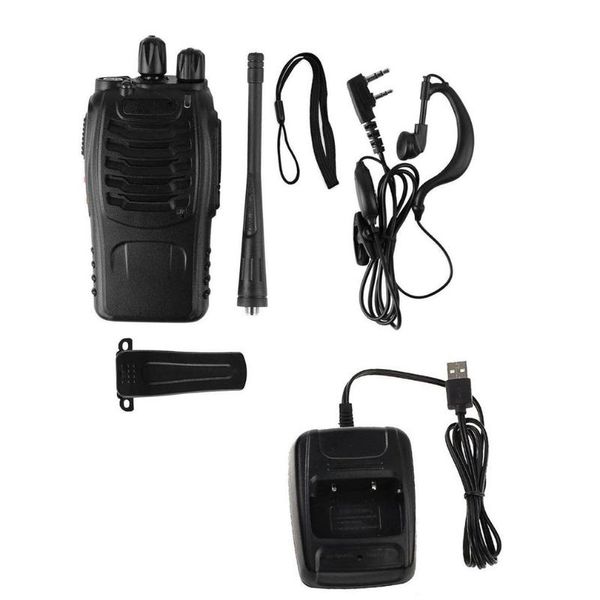 

walkie talkie usb charging baofeng bf-888s uhf 400-470 mhz 2-way radio twee 16ch with mic fm transceiver