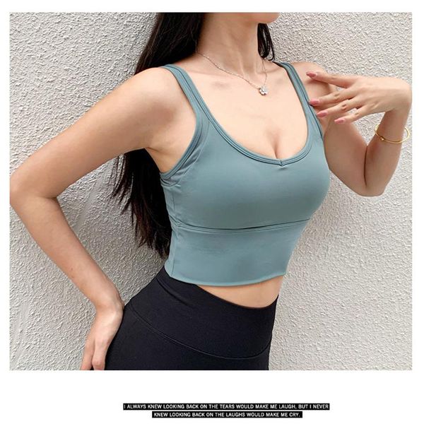

yoga outfit 2021 sports bras women push up solid bra shockproof gym shaping gather fitness running sport