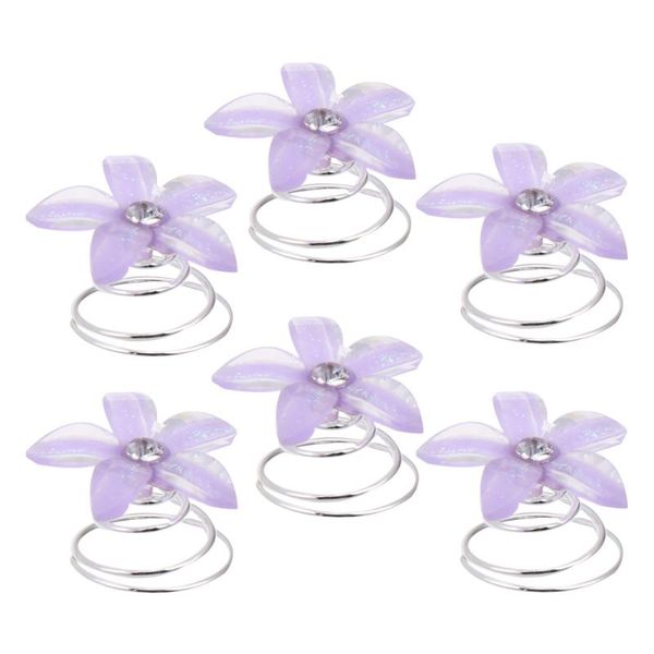 

hair clips 10 pcs spiral hairins resin flower barrette accessories wedding supplies for girls brides white