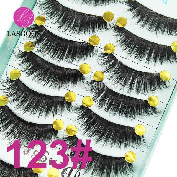 

pairs/lot 3d short thick false eyelashes fluffy eye lash extension lashes strips for fashion lady make-up 3d-1231