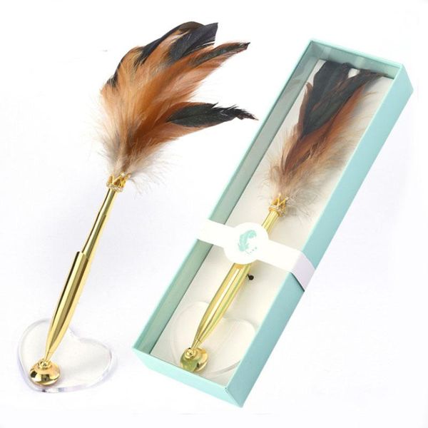 

gel pens feather pen office reception crown