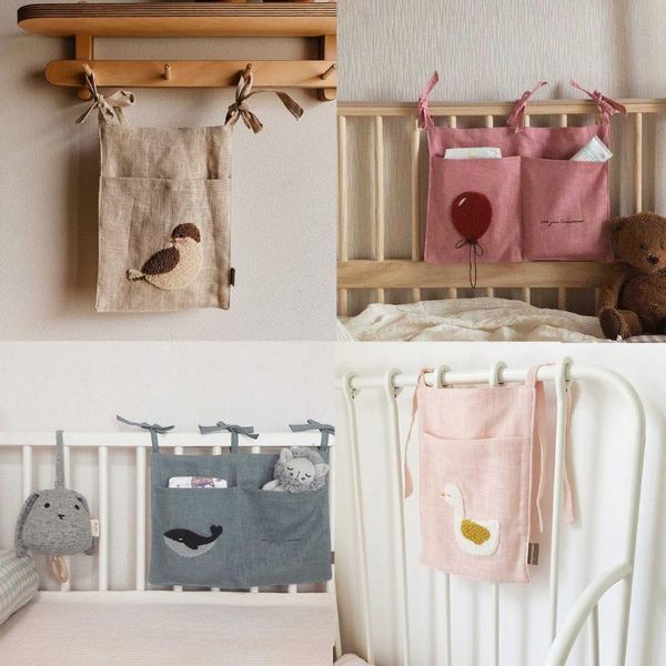 

bedding sets baby crib organizer storage bag born carton cotton bed diaper caddy hanging bags for infant set