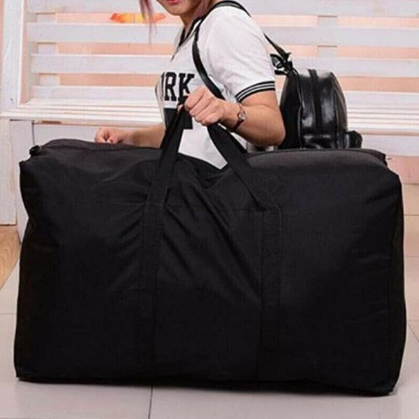 

storage bags large waterproof organize home laundry moving luggage reusable packing bag non-woven fabric cubes