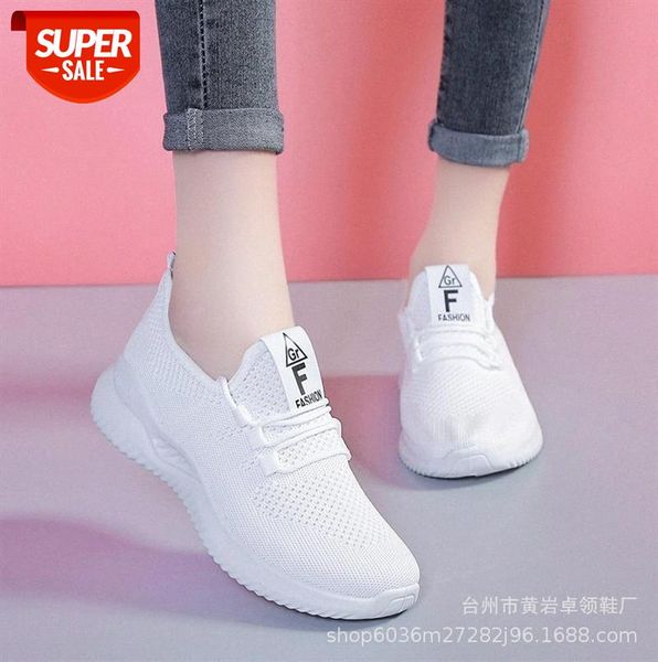 

women's running shoes breathable students all-match net one-step lightweight white sports women #tc6l