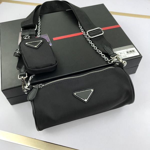 

2021 handbag women luxury designer nylon bags with letters wholesale canvas hobo shoulder bag lady tote chains handbags messenger bagss 3 pi