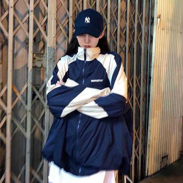

sports jacket female trend spring autumn all-match harajuku preppy style casual streetwear jogging cool jackets 210526, Black;brown