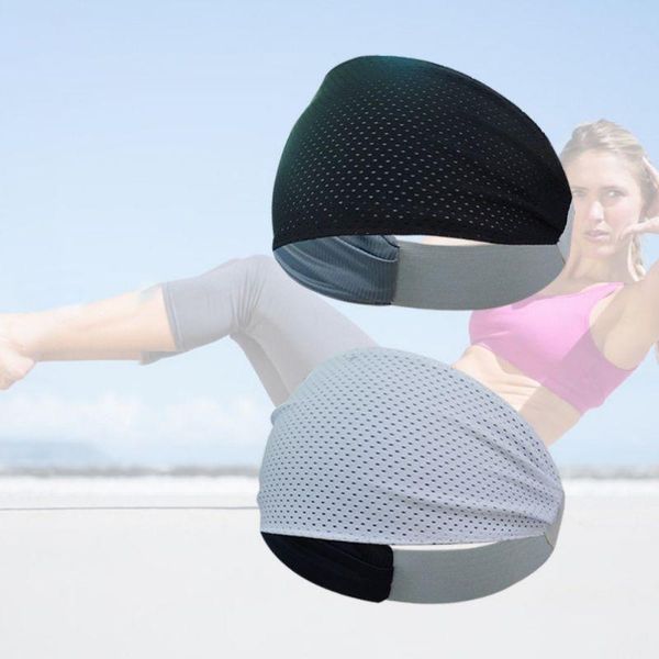 

mesh y breathable high sweat absorption sports headband outdoor running tennis yoga fitness workout sweatbands hair bands