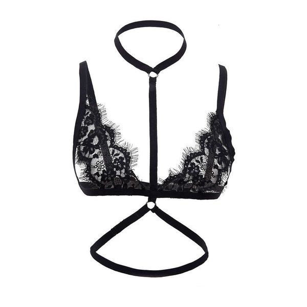 

personalized stretch clothing simple geometry nightclub style body chain female club lingerie, Black;white