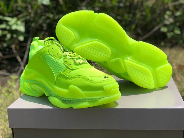 

genuine men's and women's basketball shoes, couple's , fluorescent green color sports sneaker, size 36-45