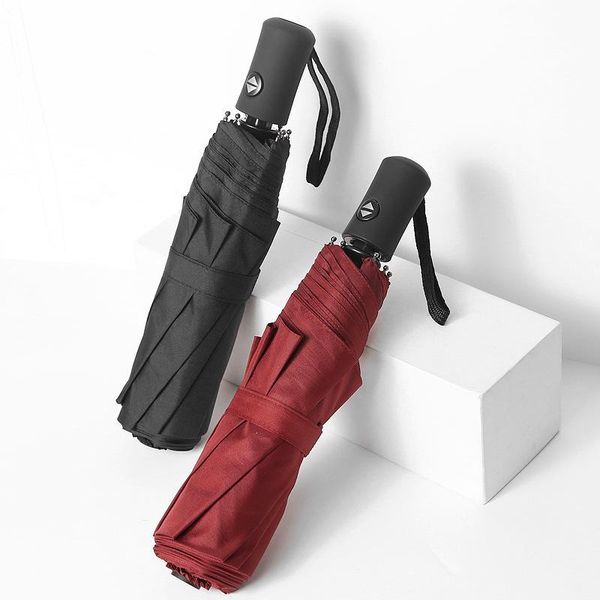 

umbrellas increase fully automatic 3 folding umbrella business men women promotion gift sombrillas para lluvia y sol