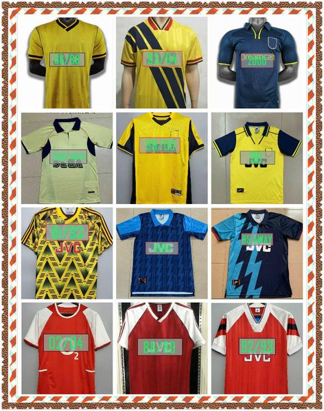 

2000 henry bergkamp ljungberg retro soccer jersey 00 cole wiltord gilberto classic football shirt, Black;yellow