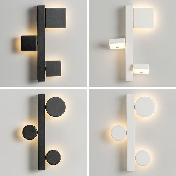 

nordic creative background wall lamp 11w living room bedroom study bedside lamps