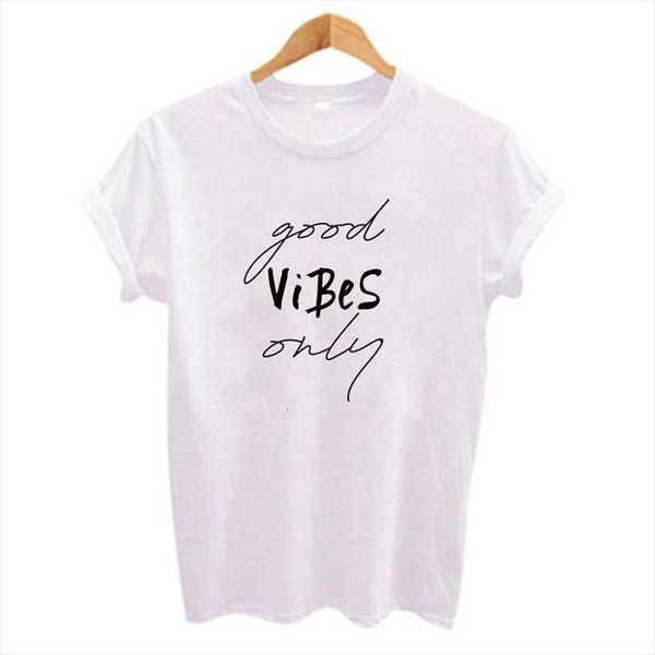 

only good vibes tees and mens t shirt womens women harajuku short sleeve female letter print independence day camisetas mujer, White;black
